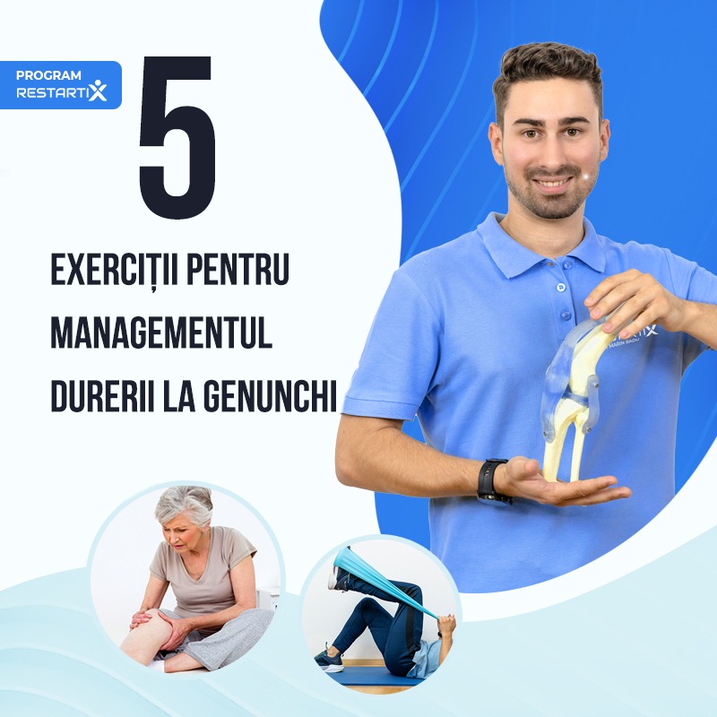 Exerciții pentru managementul durerii la genunchi